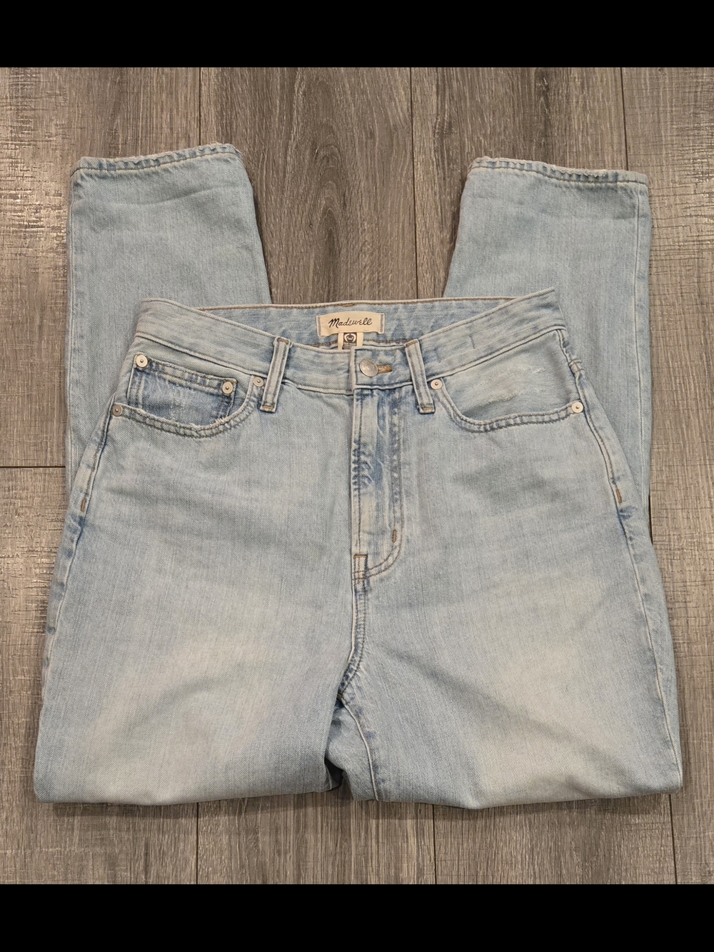 “Madewell Curvy Perfect Vintage Jeans Light Wash High Rise Size 27” #328